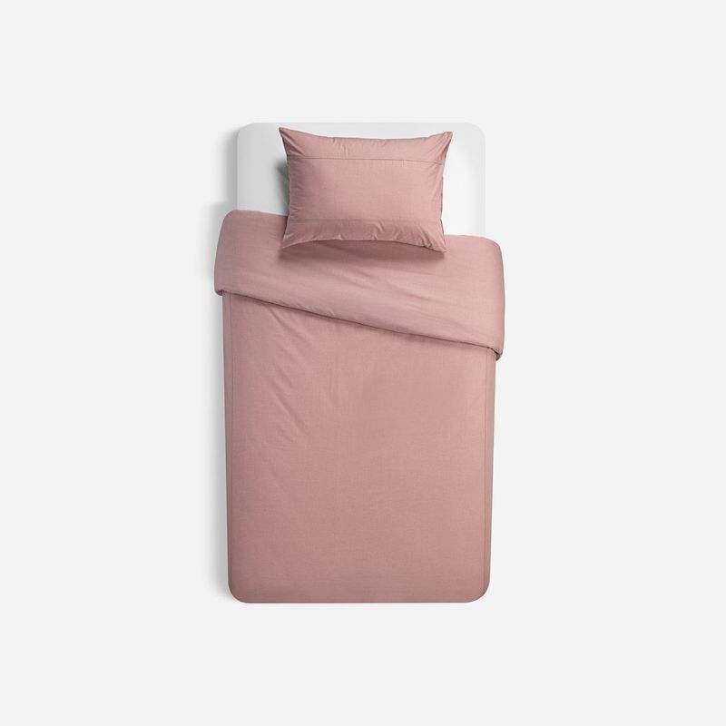 ROSEN - Funda Plumón Rosen Stamp Unicolor 1,5 Plazas Rosa