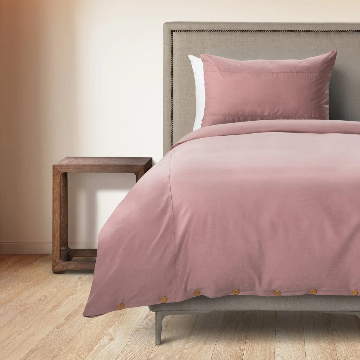 ROSEN - Funda Plumón Rosen Stamp Unicolor 1,5 Plazas Rosa