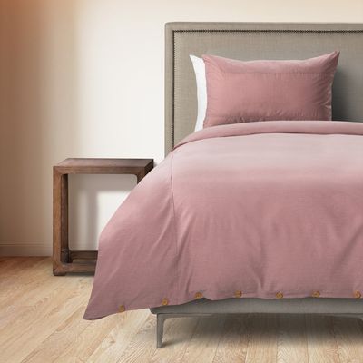 Imagen 2 del producto Funda Plumón Stamp Unicolor 1,5 Plazas Rosa