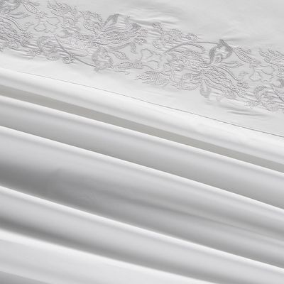 Imagen 2 del producto Sábana 300 Hilos Algodón Bordada Blanco King