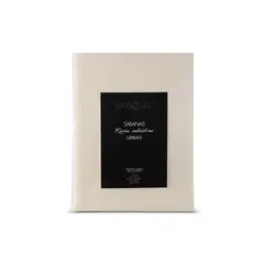 ROSEN - Sábana 300 Hilos Algodón Lisa Ivory 1 Plaza