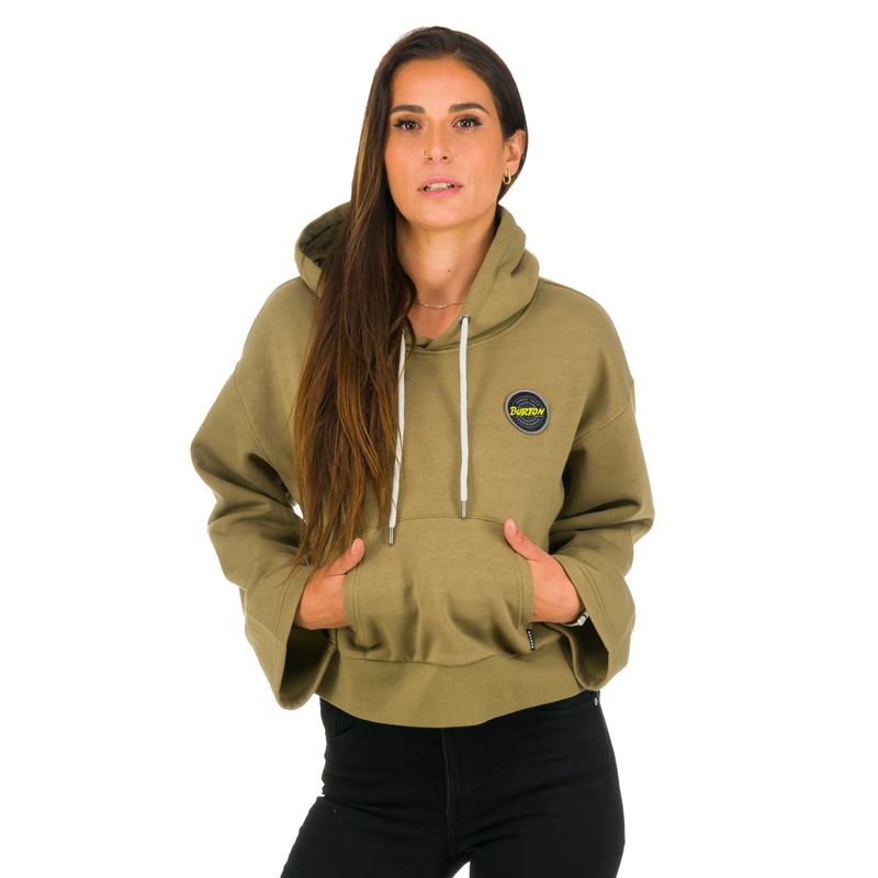 BURTON - Polerón Mujer Retro W Verde Oscuro BURTON