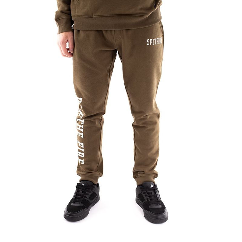 SPITFIRE - Jogger hombre spitfire ride the fire verde