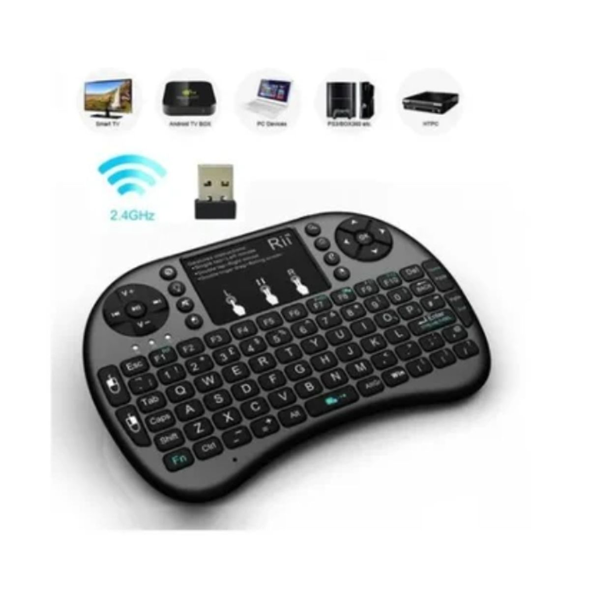 OFERTABKN - Mini Teclado Inalambrico Con Mouse Touchpad Sin Luz