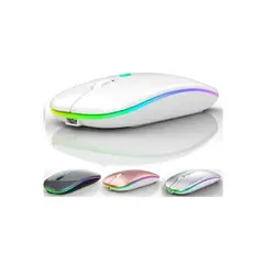 ESHOPANGIE - Mouse Bluetooth Inalámbrico 24g Silencioso Recargable