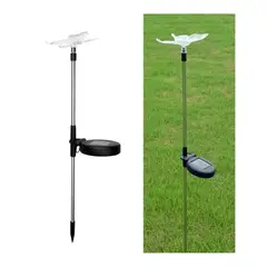 GENERICO - Pack X2 Luces Solares Decorativas Mariposa Antorchas Solares