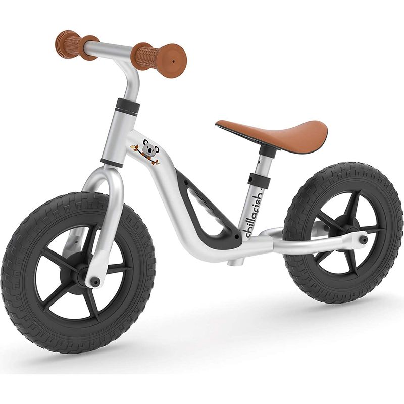CHILLAFISH - Bicicleta Aprendizaje Niño Charlie Plateado Chillafish