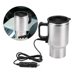 IRM - Vaso Termico Para Auto Acero Inoxidable Tazon Mug Calentador Conector Vehiculo Sku Figoimport