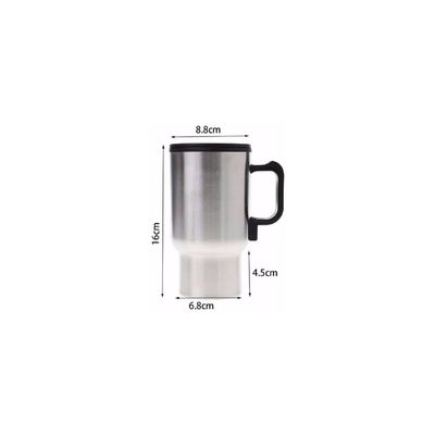 Imagen 2 del producto Pack 2 Vasos Térmico Eléctrico Para Auto 480ml Acero Tazón Mug 12v