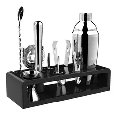 GENERICO - Juego De Coctelera Inoxidable Profesional Para Bar 10 Piezas
