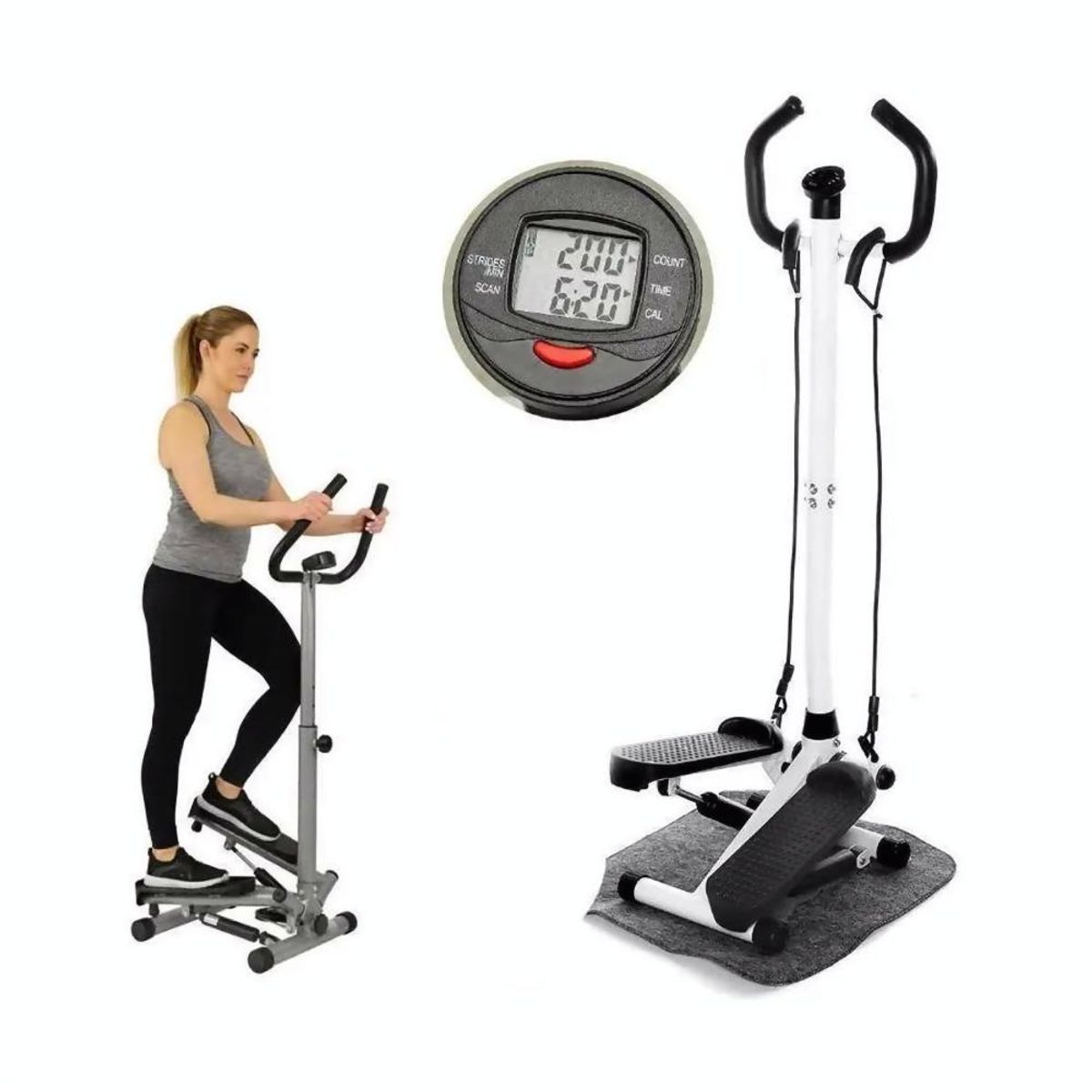 DETODOYMAS - Mini Stepper Eliptica Hidraulico Banda Resistencia DETODOYMAS