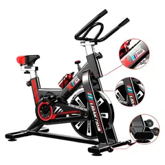 DETODOYMAS - Bicicleta Spinning Pro Ajustable Resistencia Ergonómica - Negro
