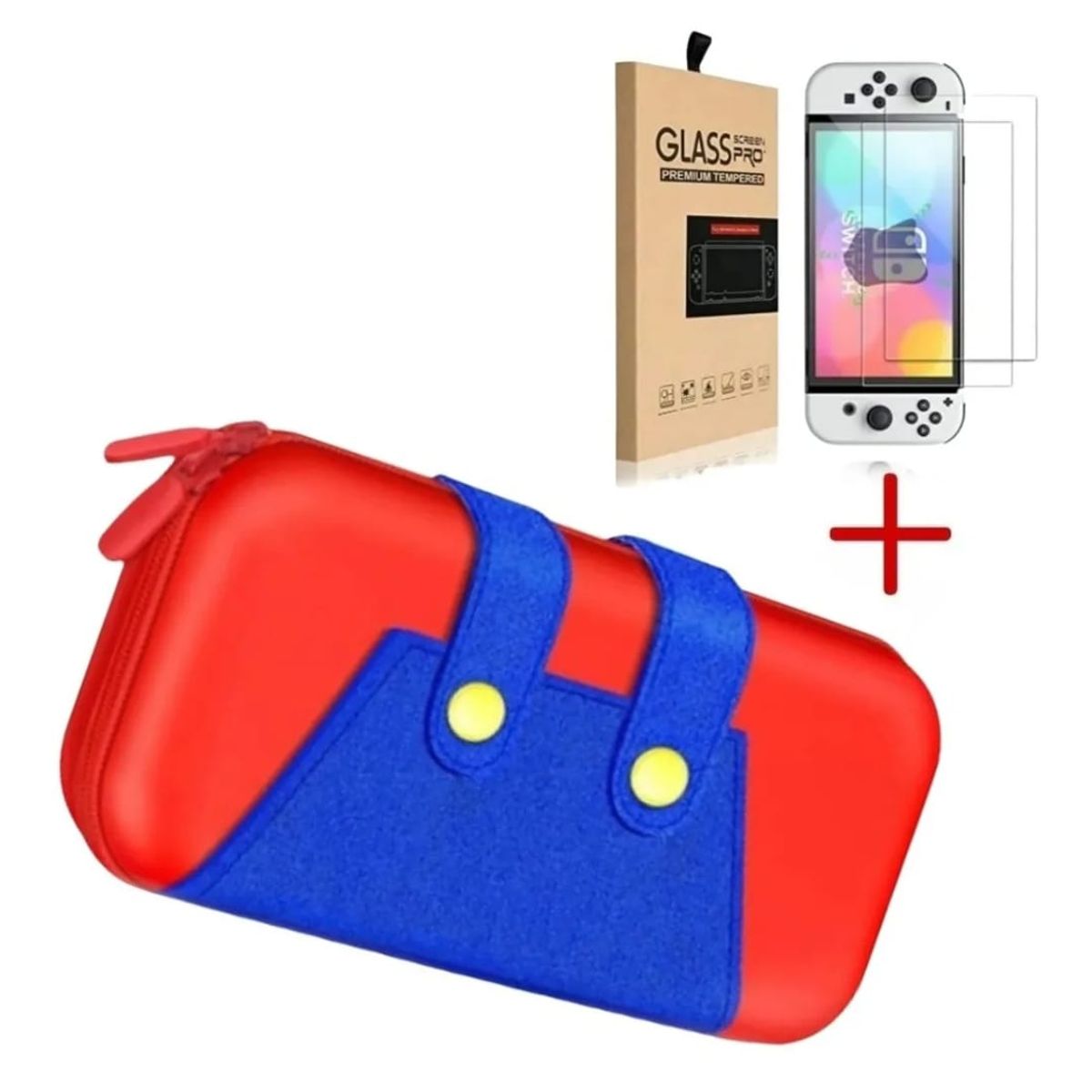 NINTENDO - Estuche Nintendo Switch Oled Mario Bross Mica Oled