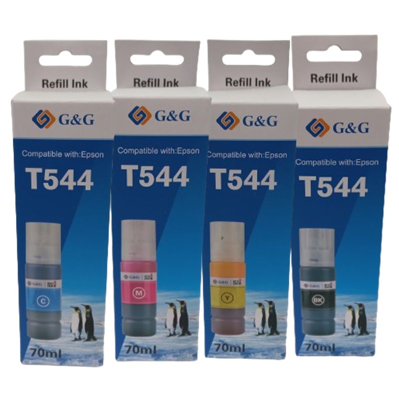 GENERICO - Pack Tintas 4 colores compatible con Epson T544