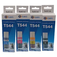 GENERICO - Pack Tintas 4 colores compatible con Epson T544