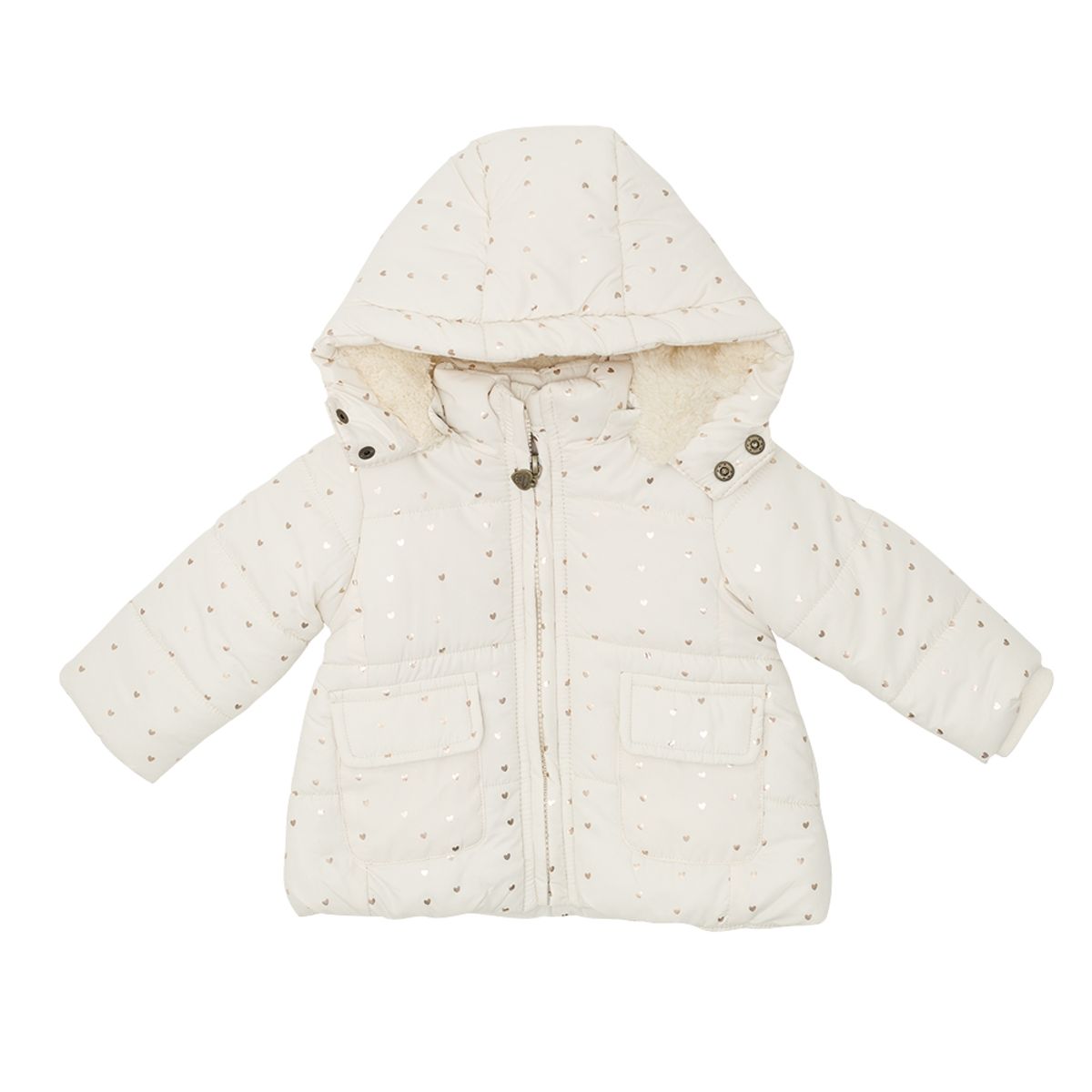 PILLIN - Parka C/Capucha Bebé Niña Crudo Pillin PILLIN