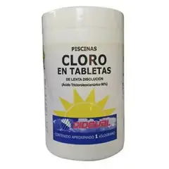 GENERICO - Cloro Tabletas Para Piscinas 1 Kg Lenta Disolucion