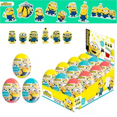 BRICKELL ACCESORIES - Huevos Sorpresa Minions Con Mini Jalea Brickell x12ud