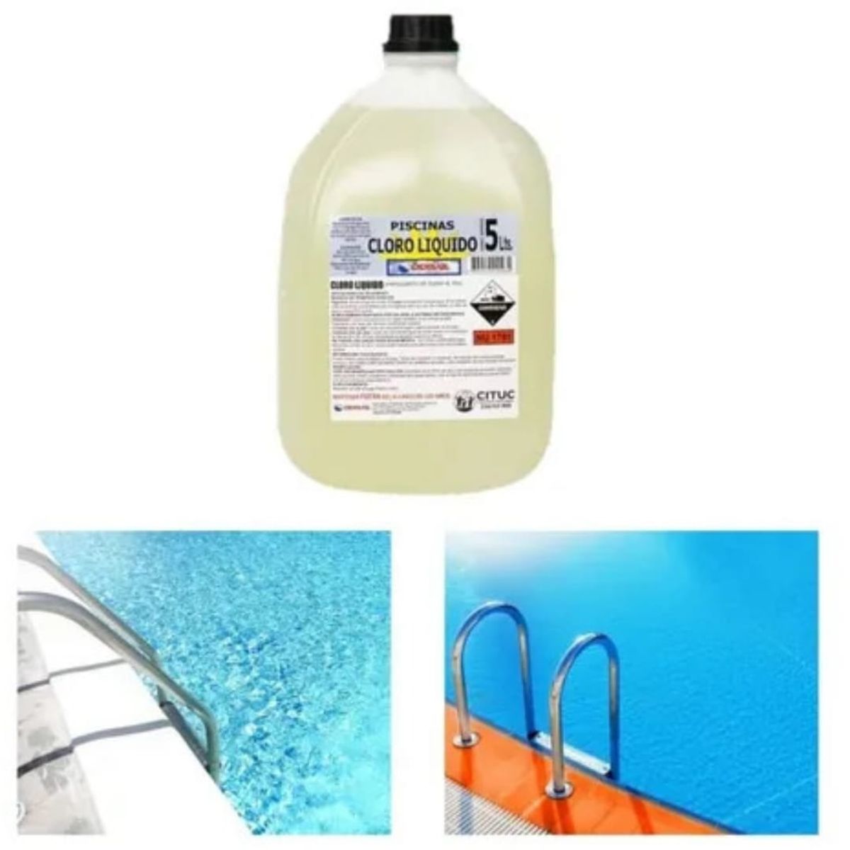 GENERICO - Cloro Líquido Para Piscinas Dideval 5L Desinfección total