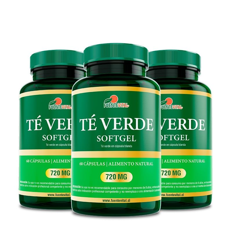 FUENTEVITAL - Te Verde Fv 3x60 Capsulas Softgel Salud Natural