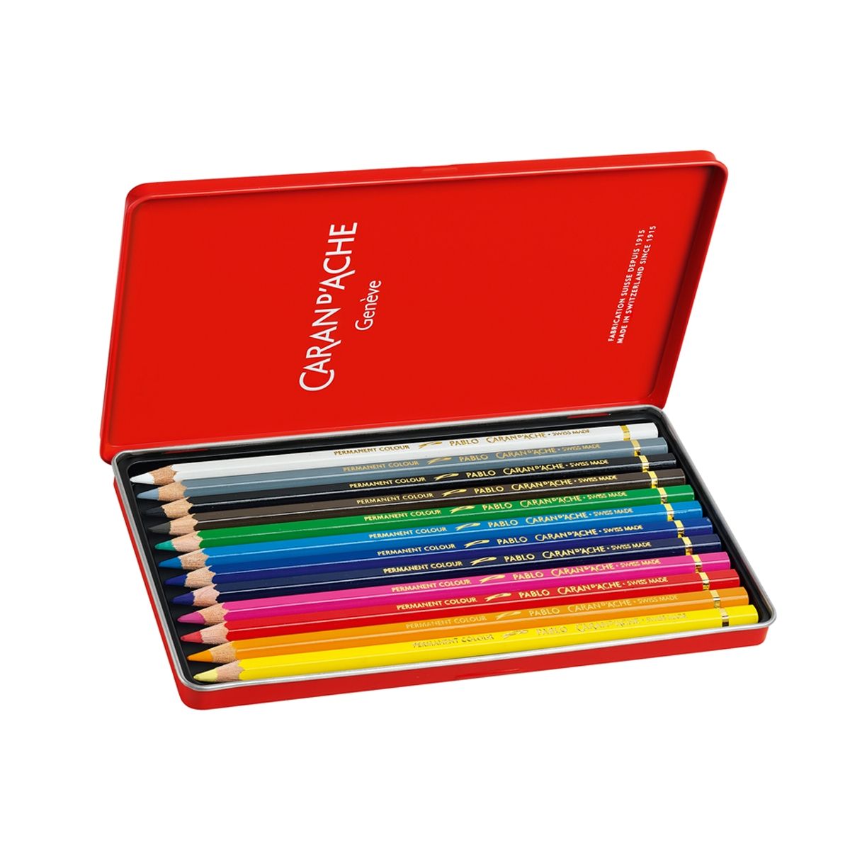 CARAN D'ACHE - Lápices de Colores Pablo Caran D Ache Set 12