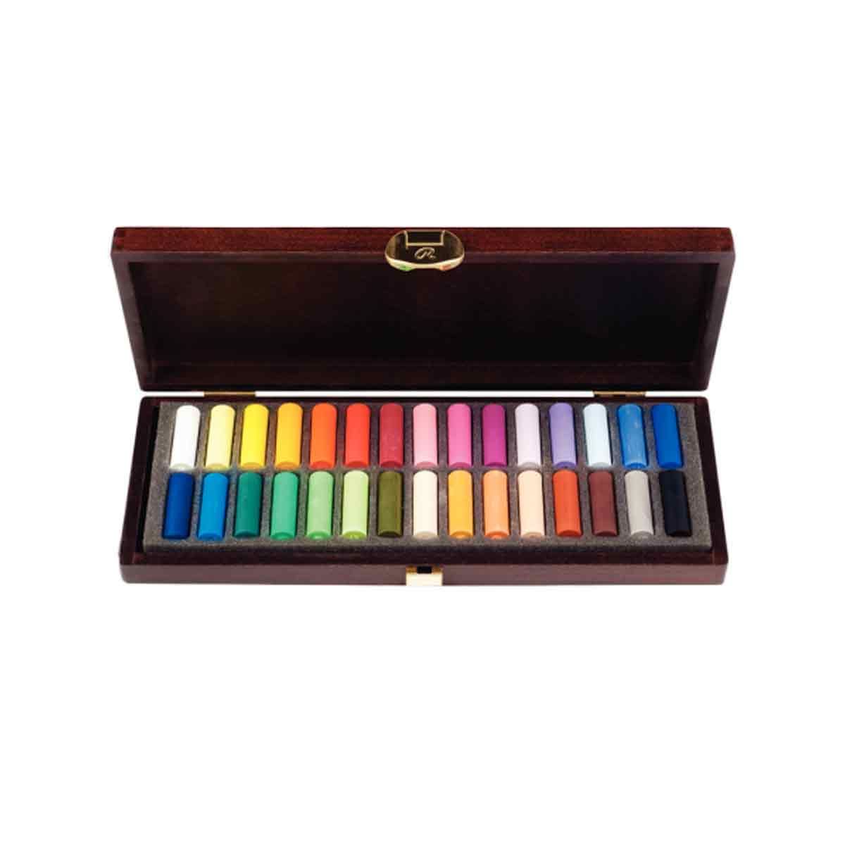 REMBRANDT - Pastel Seco Rembrandt Caja Madera 30 Medias Barras