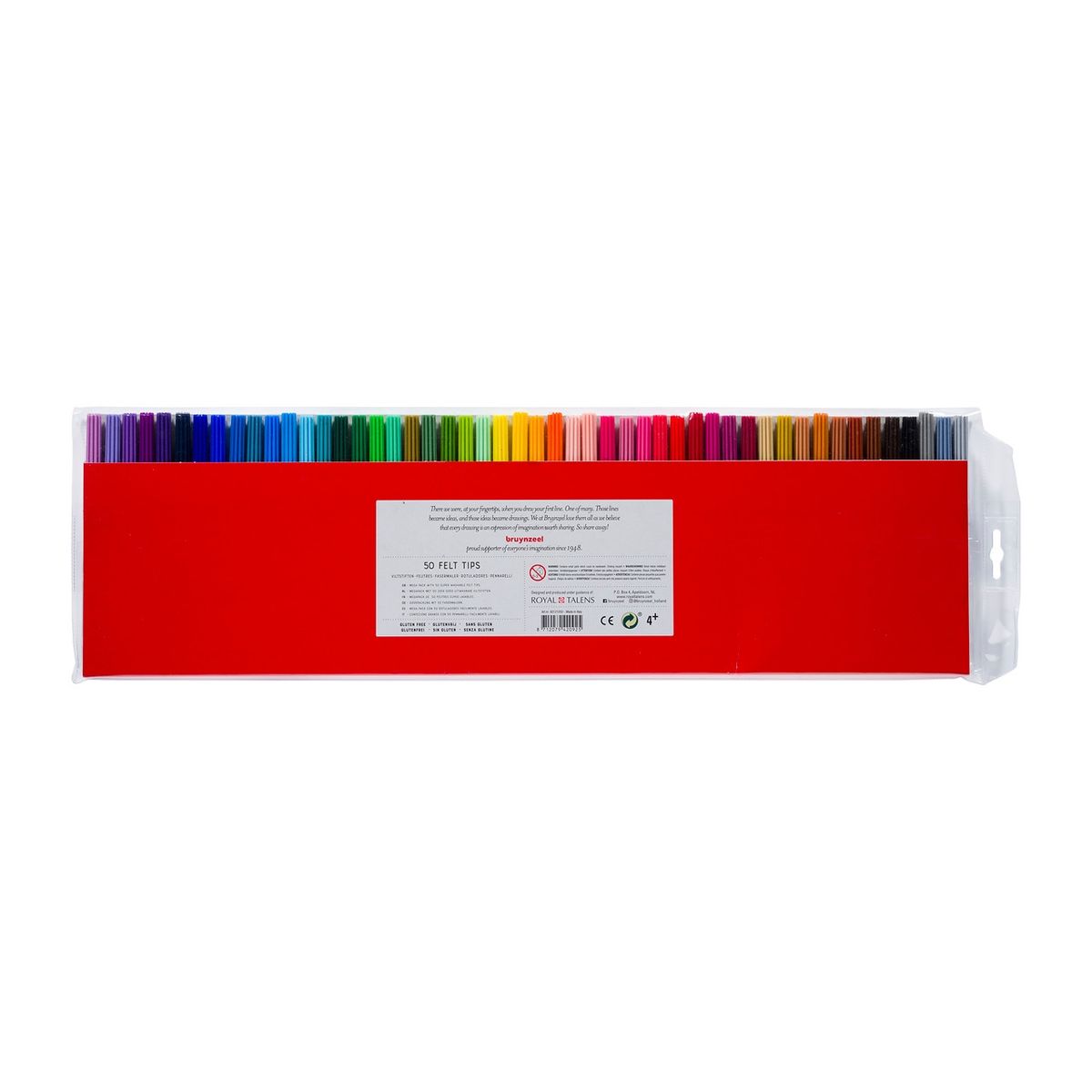 BRUYNZEEL - Marcadores Para Niños Bruynzeel 50 Colores