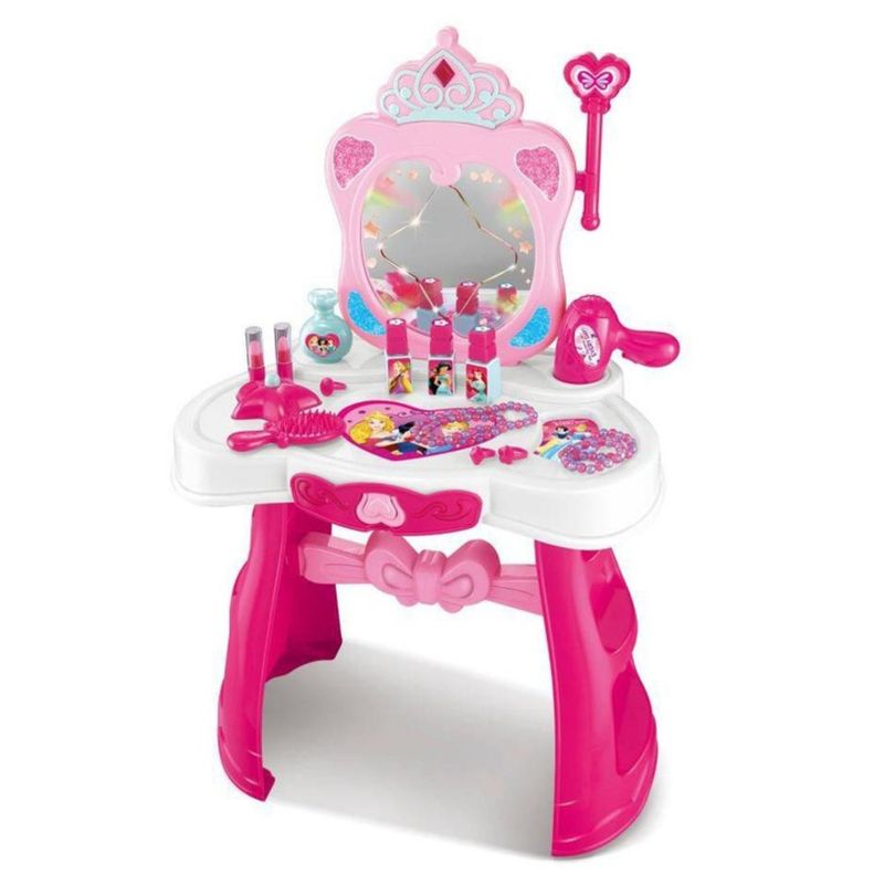 HASBRO - Juguete Tocador Maquillaje Infantil Rosado Princesas Disney