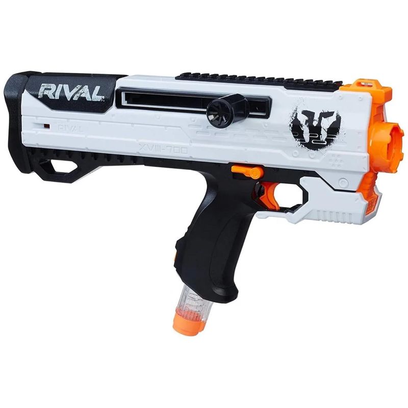 HASBRO - Juguete Nerf Rival Lanzador Helios XVIII-700 7 Pelotas