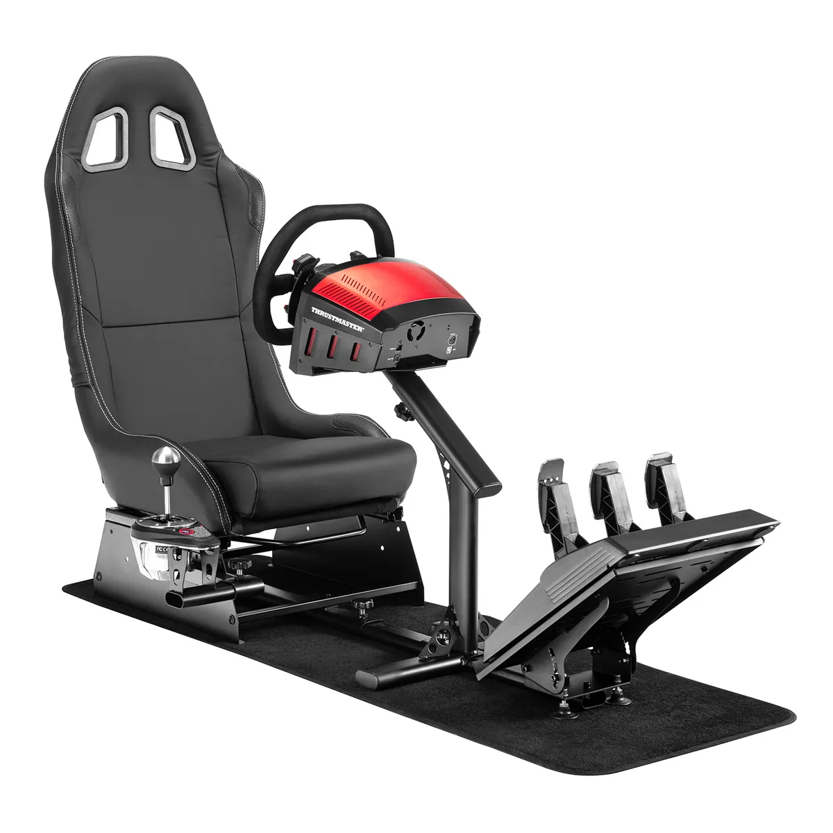 RACINGGAMES - Simulador Cockpit Negro Logitech Thrustmaster Moza PXN