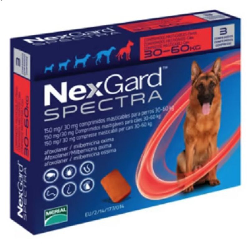 NEXGARD - Nexgard SPECTRA Perros de 30 a 60kg 3 Comprimido
