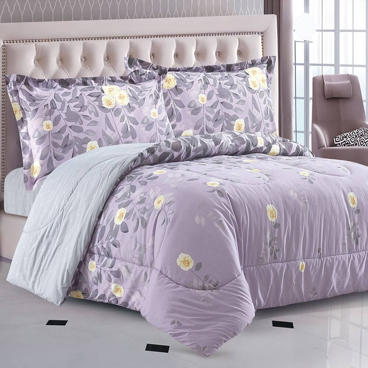 HAPPY LIVING - Plumon estampado 2 PL A1 Floreado