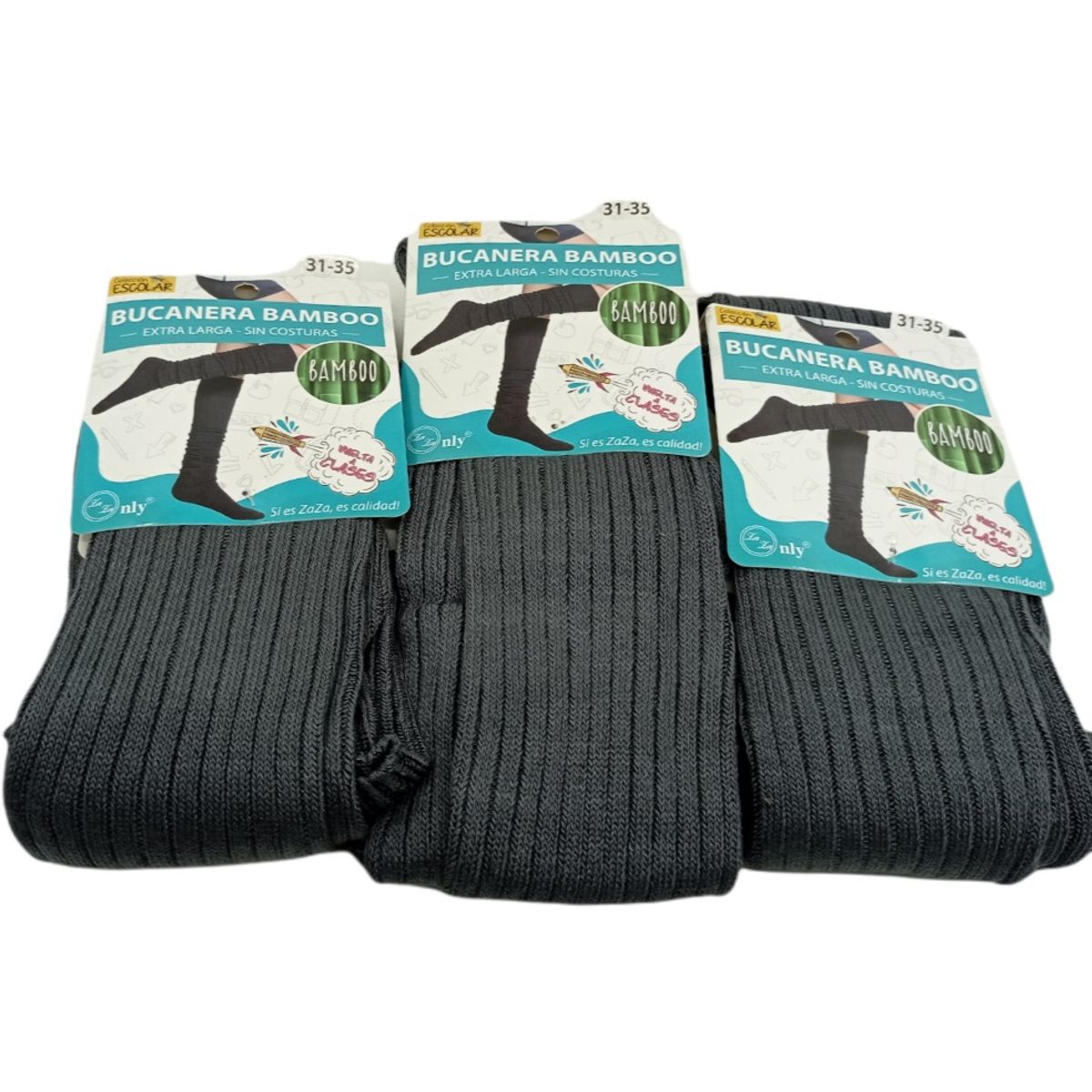 GARSIL - Bucaneras Calcetas Medias - Fibra Bambú - Extra Larga - Sin Costuras