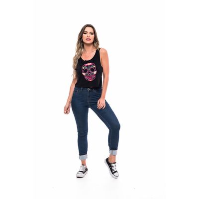 Imagen 2 del producto POLERA SM BORDADA SKULL BLACK RC-3