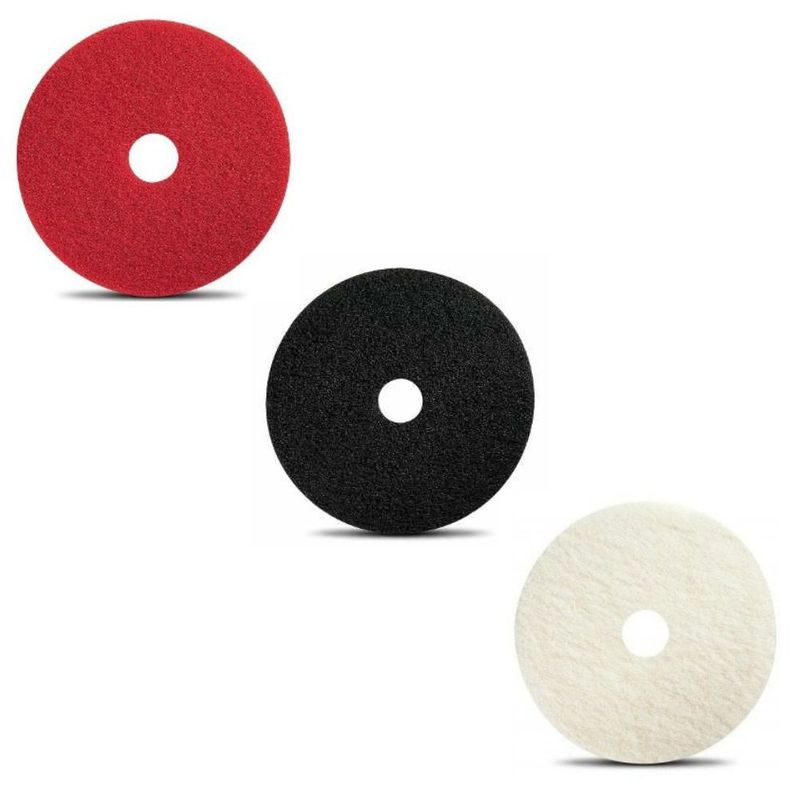 GENERICO - Discos limpieza pads máquina abrillantadora 17"x 3