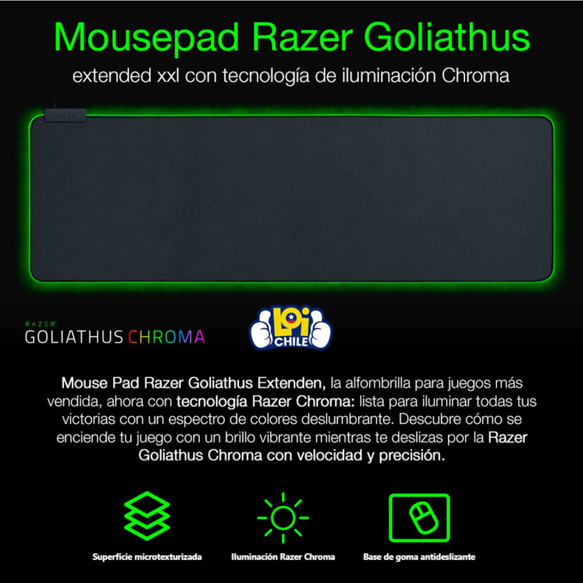 RAZER - Mousepad Gamer Razer Goliathus Extended Chroma XXL