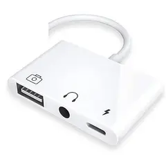 GENERICO - Adaptador Hub Usb 3.0 Usb C 3.5mm Aux Carga Dc Pc Notebook Mac