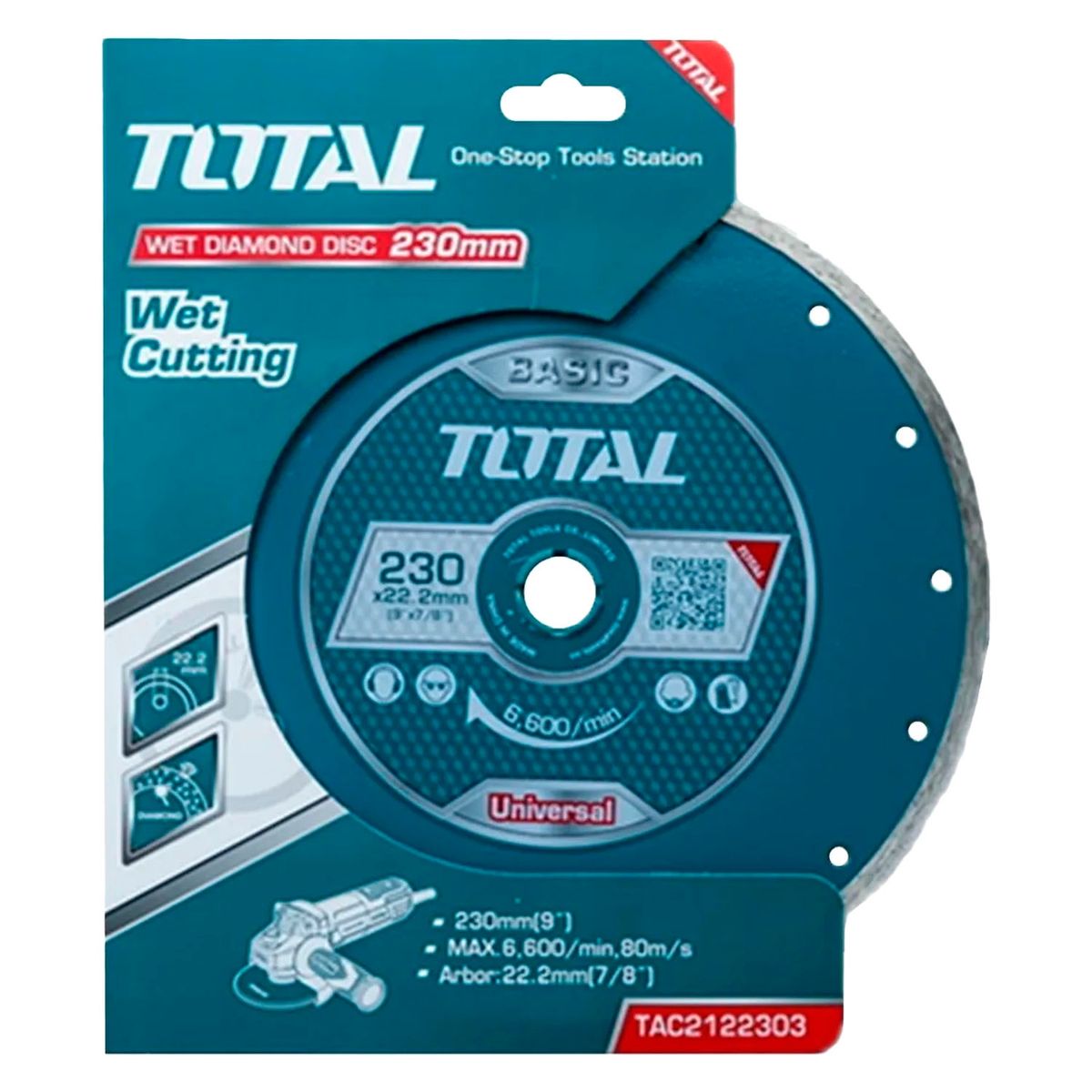 TOTAL TOOLS - Disco Diamantado Corte Humedo 9 230mm