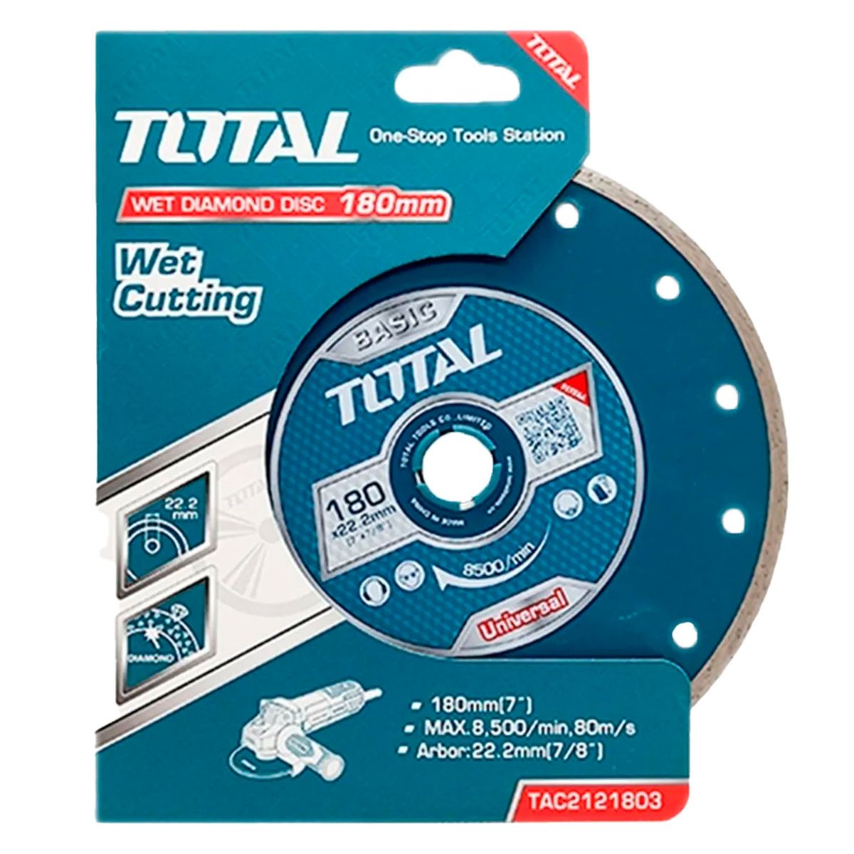 TOTAL TOOLS - Disco Diamantado Corte Humedo 7 180mm