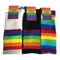 GARSIL - 3 Pares De Calcetines Calcetas Pride - Algodon - Arcoiris - Unisex