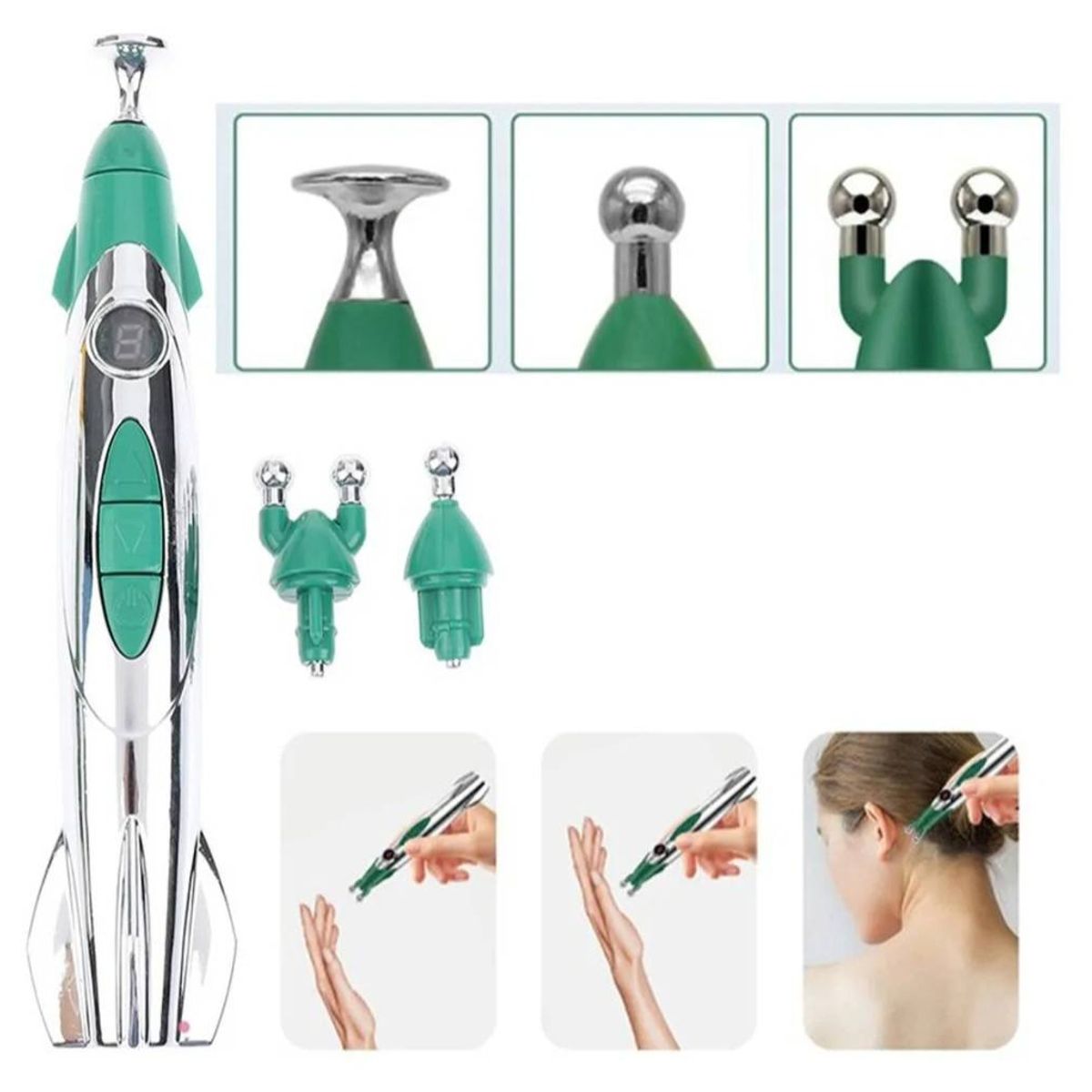 UNIVERSAL - LAPIZ ROCKET ACUPUNTURA PORTATIL