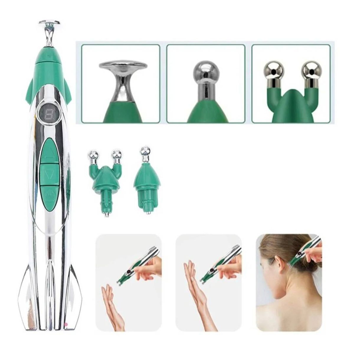 UNIVERSAL - LAPIZ ROCKET ACUPUNTURA PORTATIL