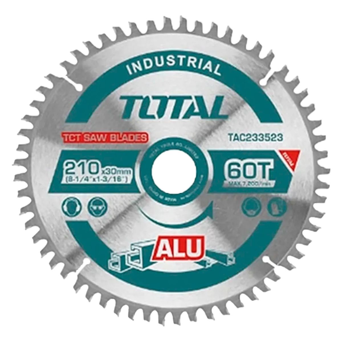 TOTAL TOOLS - Disco De Corte Para Aluminio 210mm 60 Diente