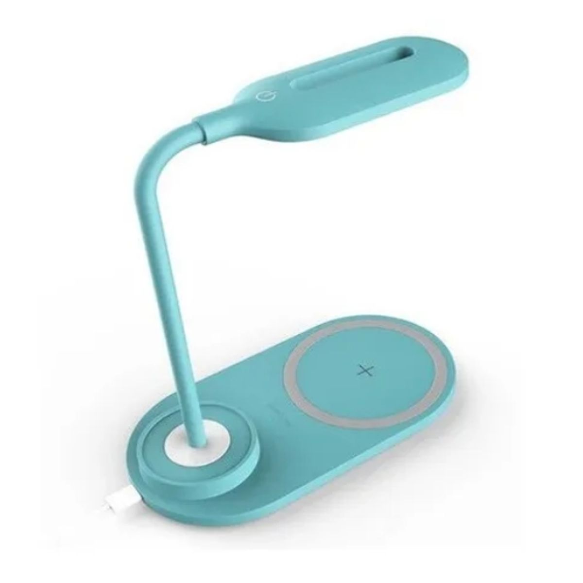 GENERICO - Lámpara LED de Escritorio Flexible Cargador Inalámbrico 10W