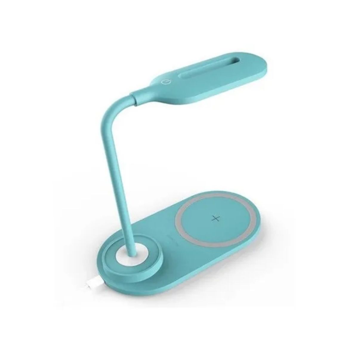 GENERICO - Lámpara LED de Escritorio Flexible Cargador Inalámbrico 10W