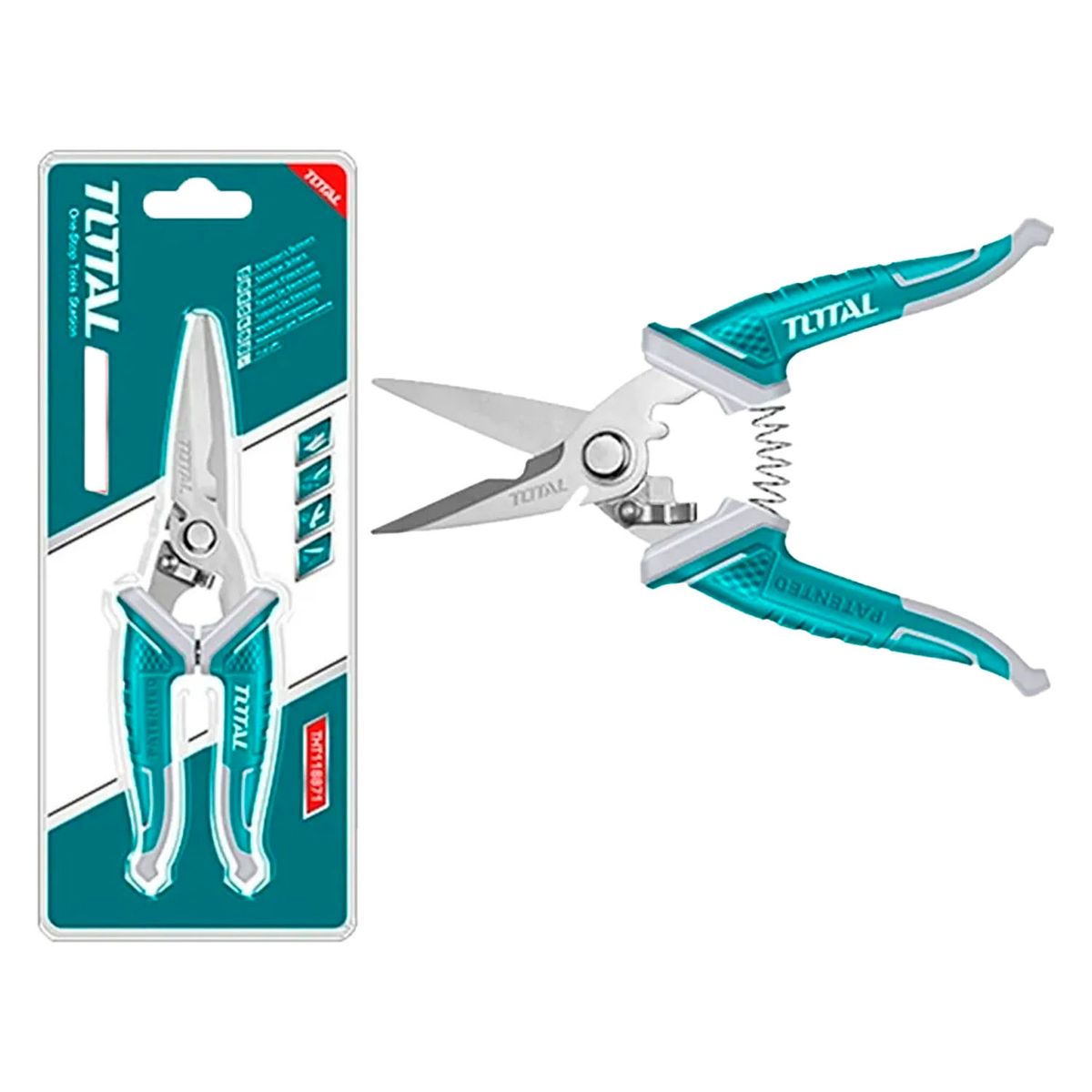 TOTAL TOOLS - Tijera Electricista 8 Pulgadas (200mm)