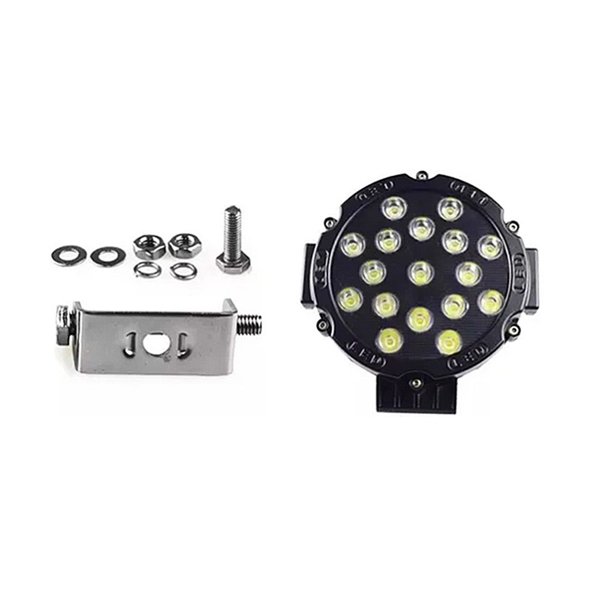 DETODOYMAS - Pack 2 LED Foco Neblinero Led 51w Redondo Off Road DETODOYMAS