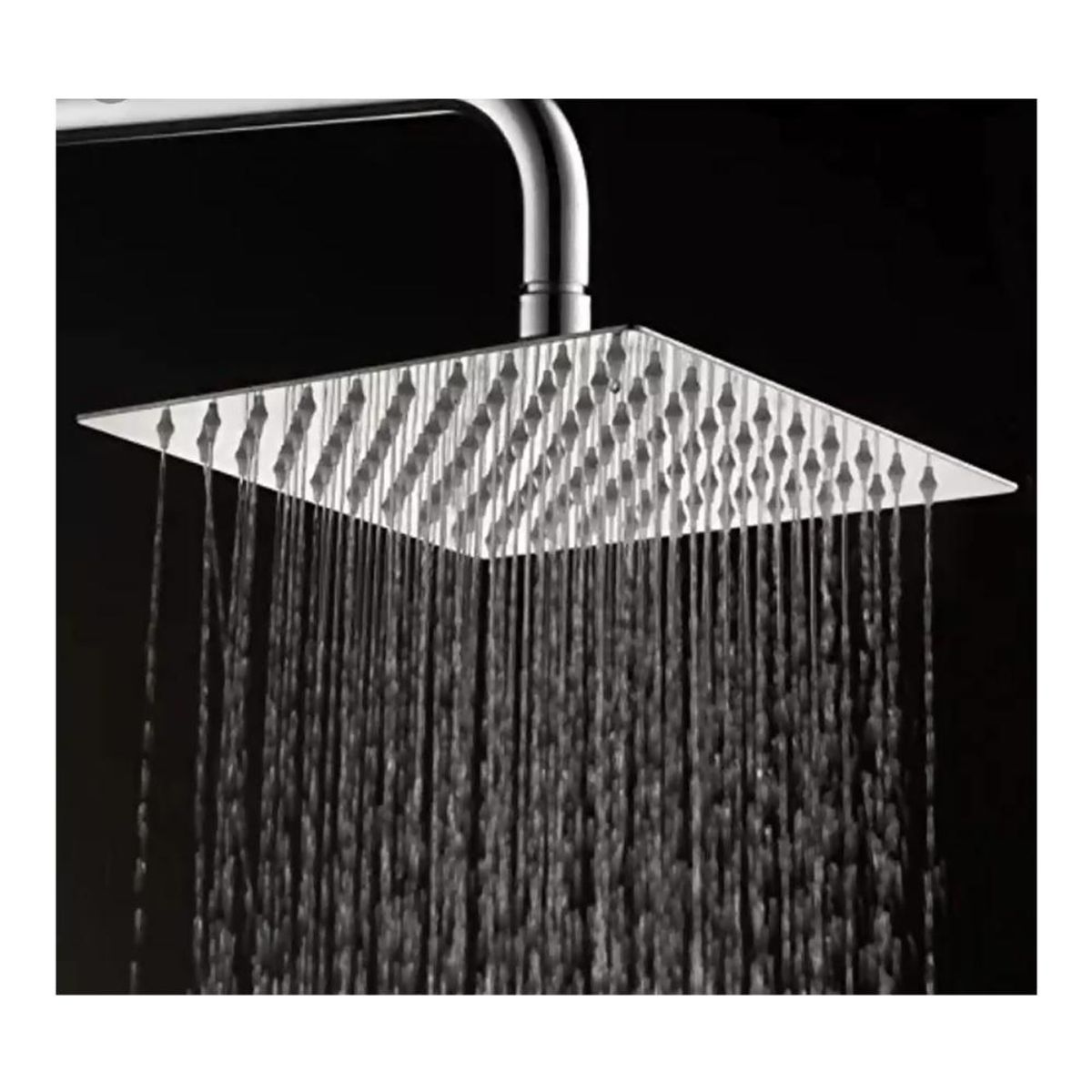 DETODOYMAS - Moderna Columna De Ducha Tina Cuadrada con llave de paso - Plateado