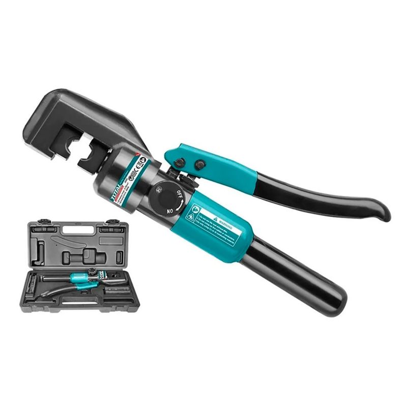 TOTAL TOOLS - Prensa Aprieta Terminal Hidráulico 45 Kn 4-70 Mm2