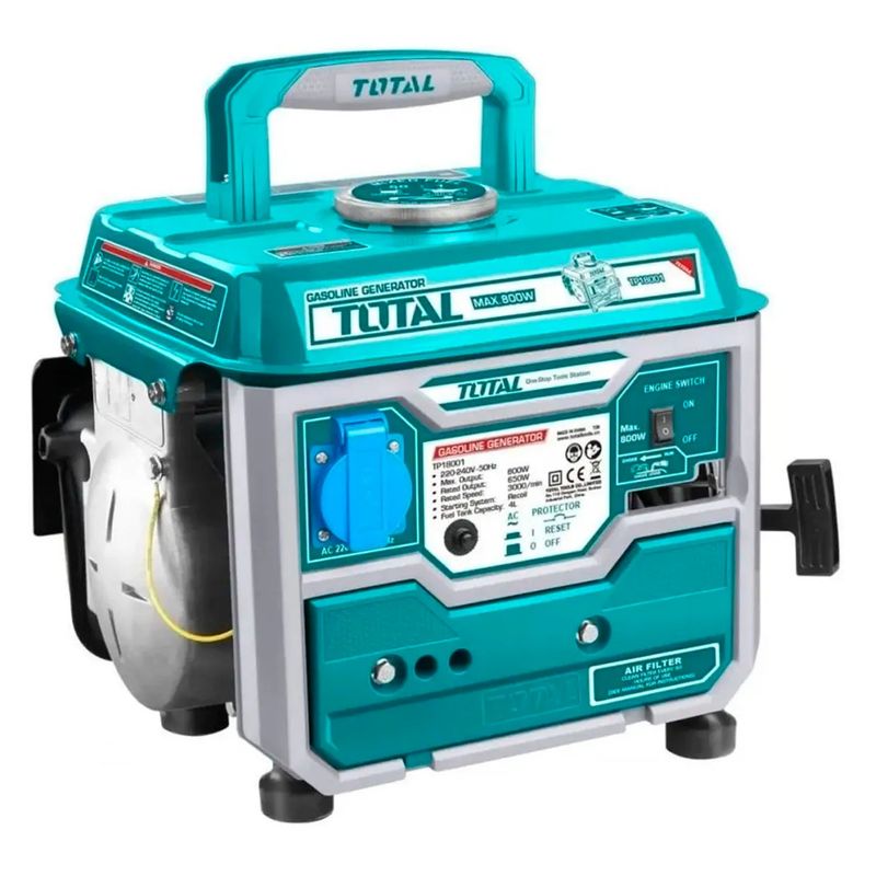 TOTAL TOOLS - Generador Eléctrico Bencinero 2hp 800w Total Tools